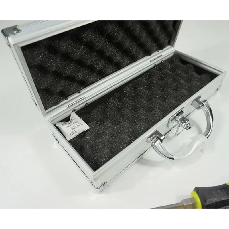 Небольшой портативный алюминиевый сплав аппаратные инструменты коробка части ящик для инструментов защитный ящик для хранения 27x11x7 см