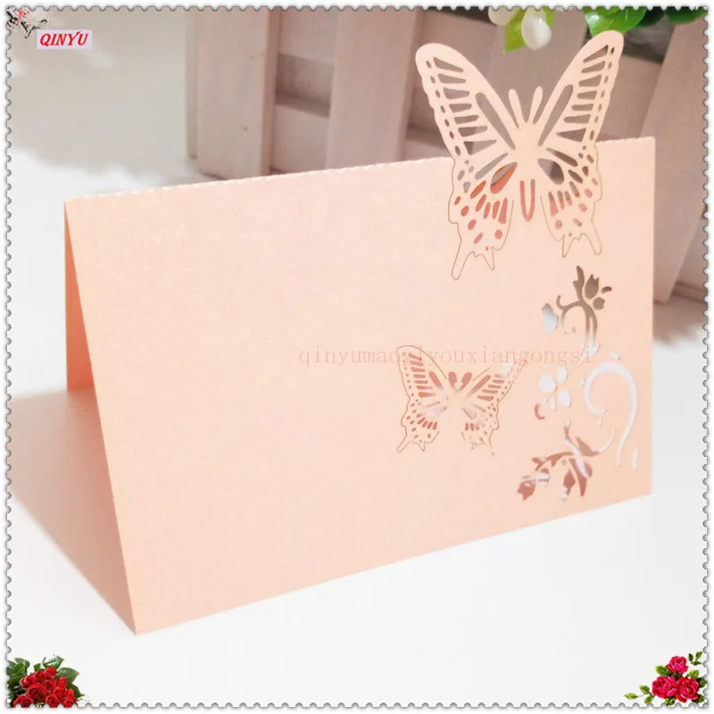 100Pcs Place Cards Seat Card Favor Decor Chic Name Wedding Party Table Decoration Supplies Pearlscent Paper 12*9cm 5Zsh075 | Дом и сад