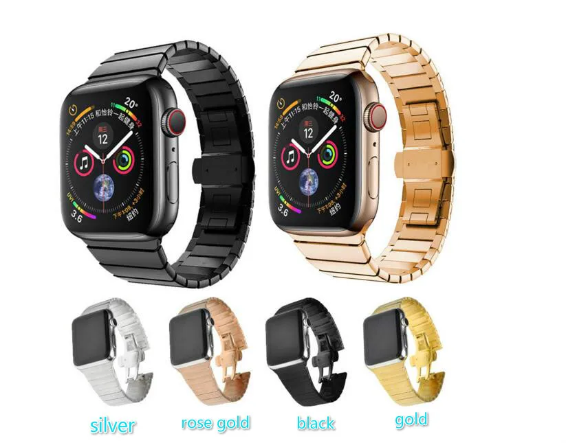 

Stainless Steel Buckle Metal Strap for Apple Watch band 38mm 40mm 42mm44mm Strap for iwatch Series 4 3 2 1