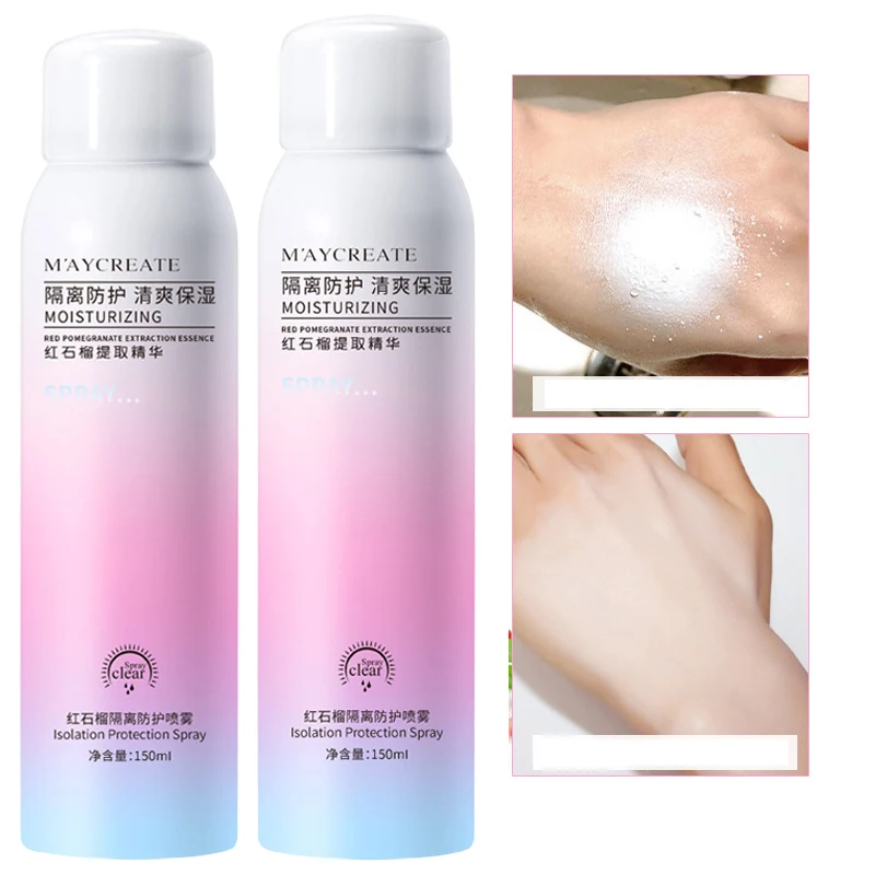 

Makeup Moisturizing Sunscreen Spray Repair Protective Sunscreen Facial Care Sun Cream Sun Block Makeup Protector Solar Para Cara