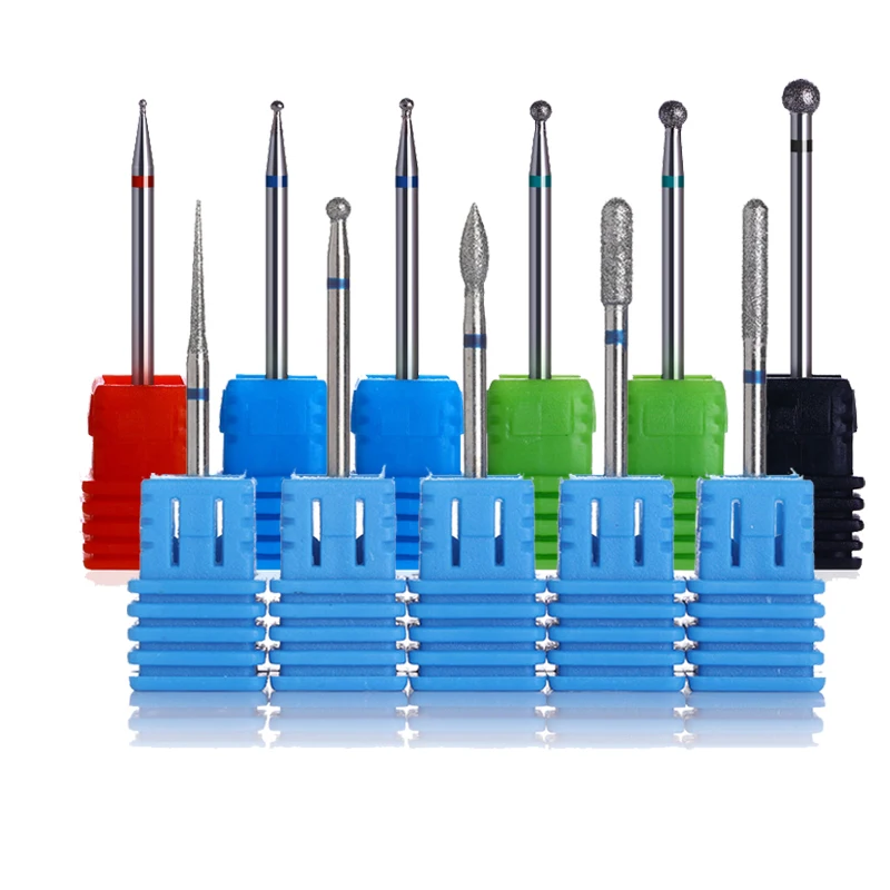 

Nail Drill Bit Blue Burr Milling Cutter Replacement File Grinding Nail Art Tool For Electric Manicure Machine