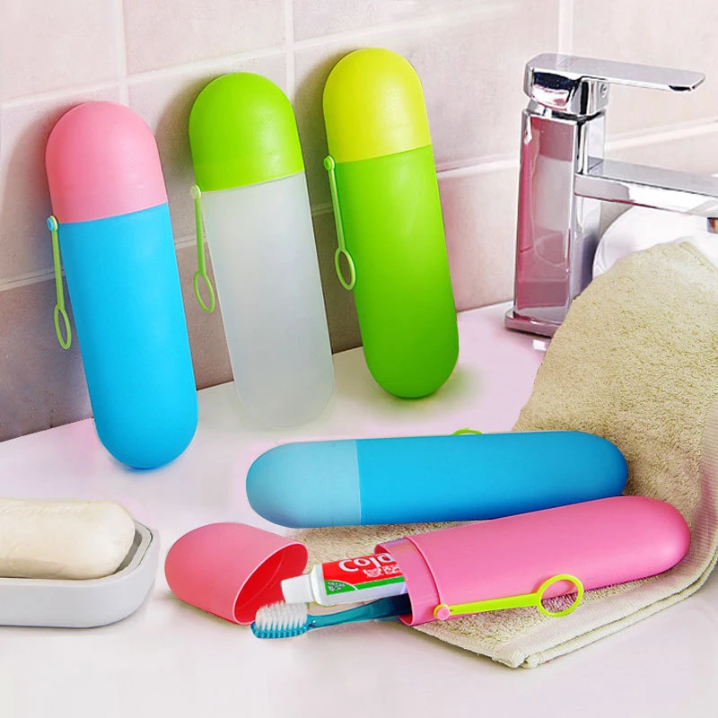 

Cartridge Protector Sleeve Box Bathroom Products Portable Travel Toothbrush Box Toothpaste Holder Cup Wash Toothbrush Container
