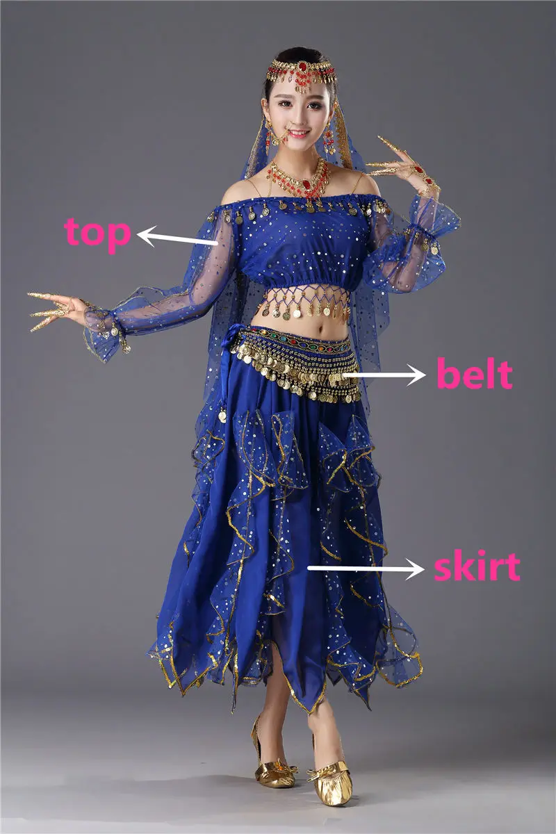 Girls Arab Belly Dance Costume Shoes for Indian Dancing Performance PU Leather 