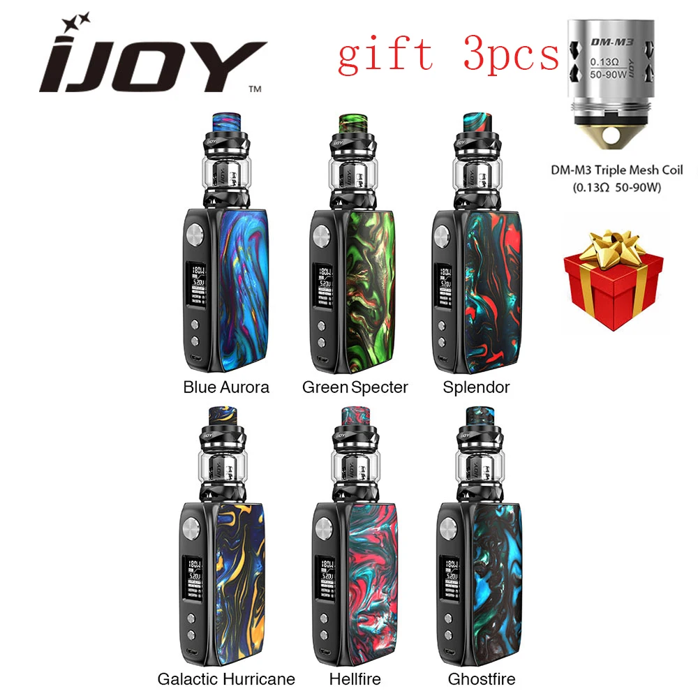 

New Original IJOY Shogun Univ 180W TC Kit with Shogun Univ TC MOD Box Katana Subohm Tank 2ml/5.5ml E-Cig Kit Vs Captain PD1865