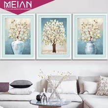 Meian, 45x60 см DIY денежное дерево, вышивка, полная живопись рукоделие, вышивка крестом, наборы, 14CT Вышивка крестиком, наборы для вышивки