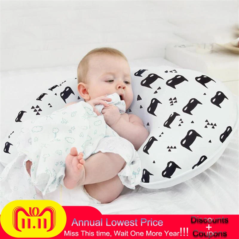 

2pcs/set Baby Pillow Breastfeeding Nursing Pillows Maternity U-Shaped Infant Cotton Pillow Newborn Cotton Feeding Waist Cushion