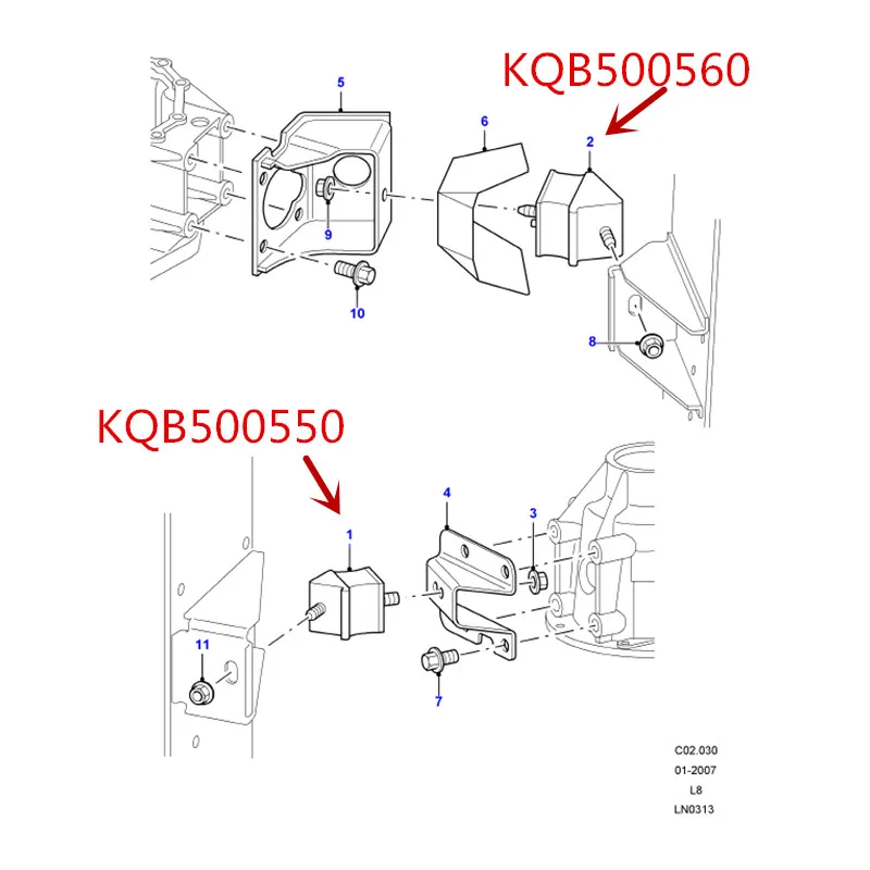 Автомобильная коробка передач Резина 2.2lan dro ve rde fen de rdi sco ve ry2 корпус передачи крепежный кронштейн резиновая накладка шестерни накладки на коробку