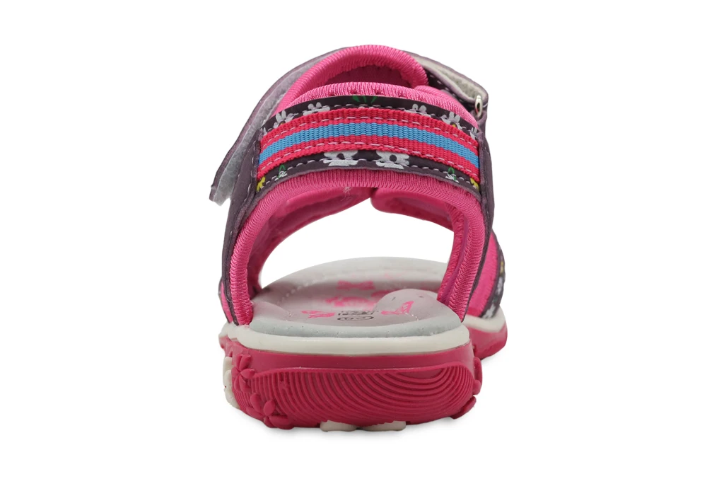 Apakowa Summer Children Shoes Girls Sport Beach Sandals with Arch Support Kids Hook-and-Loop Sandals for Girls EU Size 21-32