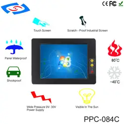 Все в одном Tablet PC 8,4 дюйма Сенсорный экран промышленных Панель ПК с процессором Intel Atom N2800 двухъядерный Поддержка 3g/4G/LTE/Wi-Fi