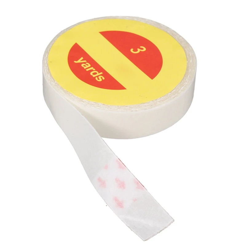 Pro Use 1 Roll 1cm 3 Yards Super Clear Hair Tape Strong Double Sided Adhesive Tapes For Hair Extension Lace Wig Toupee