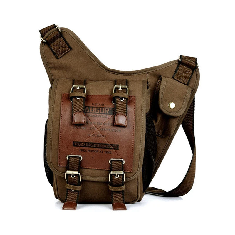 

Fashion Men Crossbody Bag High Quality Canvas Handbag Messenger Bag Travel Bags CasualLeg Pack Men Waist Bag 2136