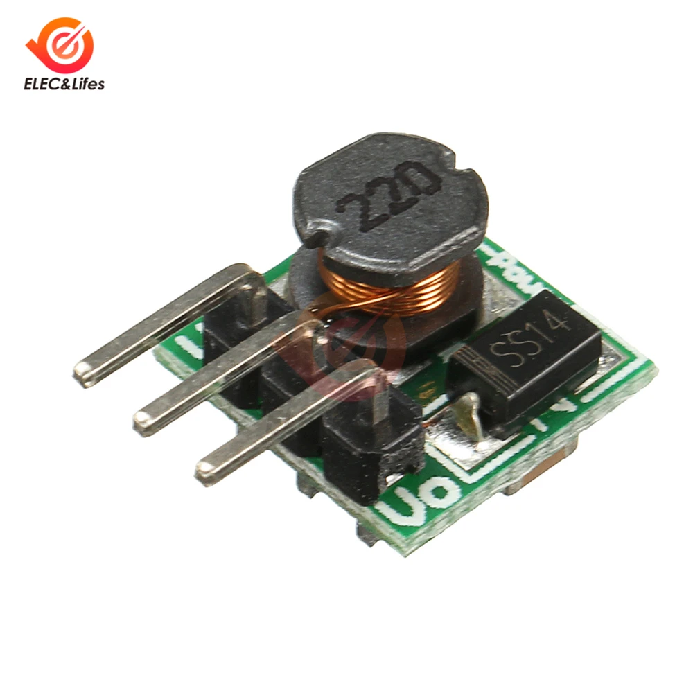 

DC-DC 0.8-3.3V to 3.3V Boost Converter Step-Up Power Module Voltage Regulator mini board Welding Curved Needle for Arduino