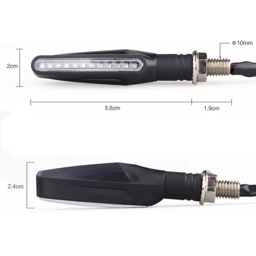 2 шт. мотоцикл 12 В светодиодный индикатор сигнала поворота мигалки Свет Янтарный Для Suzuki для Kawasaki Для KTM для BUELL для APRILI