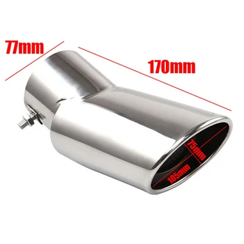

Exterior Car Exhaust Pipes Set Stainless Steel Replacement Accessories