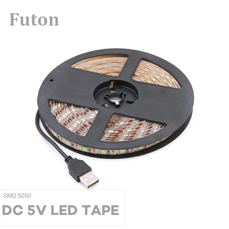 

DC 5V USB LED Light Strip SMD5050 Waterproof Flexible LED Tape For TV Backlight,Under Cabinet/bed,night light and DIY