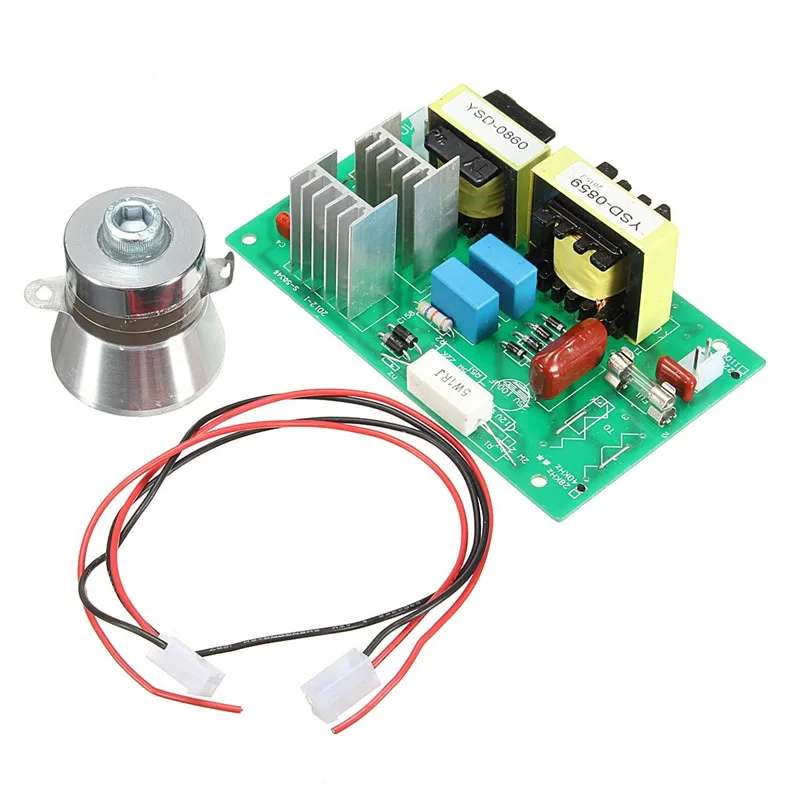 

220V 100W Ultrasonic Generator Cleaning Machine Driver Board 50W Transducer Best Price