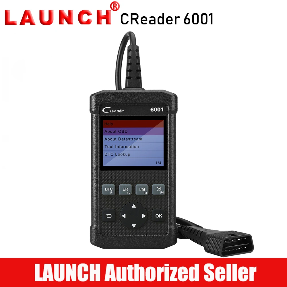 

Launch Creader 6001 OBD2 Scanner Car Code Reader Scan Tool Full OBDII EOBD Diagnostic Clear Error Code Turn Off MIL