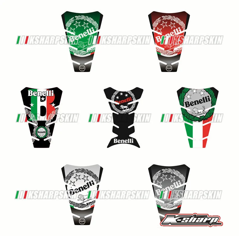 

K-sharp 3D ADESIVI Sticker Decal Emblem Protection Tank Pad Cas Cap Fit FOR BENELLI ALL