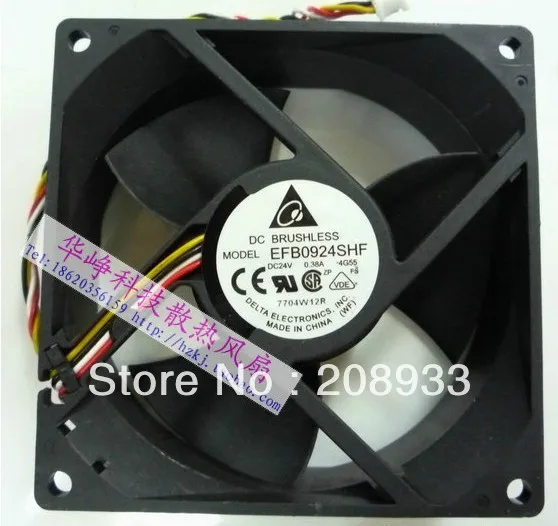 

For Delta inverter server EFB0924SHF 24V 0.38A 9032 9CM axial fan+cooling fan