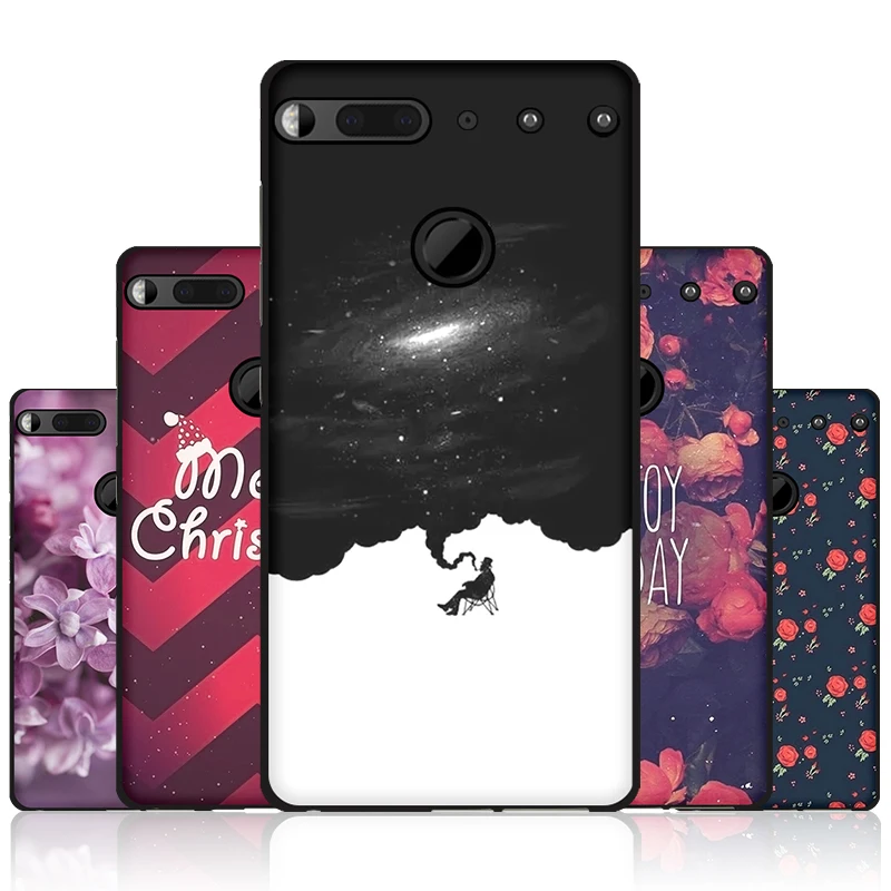 

JURCHEN Case For Essential Phone PH-1 Cartoon Colored Drawing Painted Micro Forsted Soft Silicone Case For Essential Phone PH-1