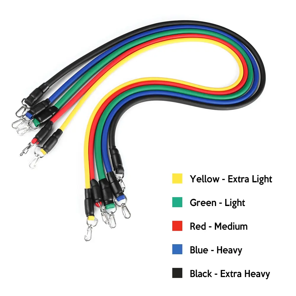 TOMSHOO, унисекс, набор эспандеров, подтягивающие наборы веревок, резинки для фитнеса, спортзала, йоги, тренировки, эластичные, силовые, тренировочные, экспандер