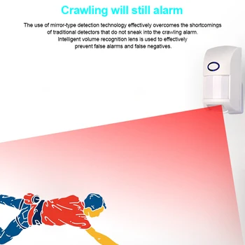 

Wireless Infared Detector Anti-pet Interference PIR Sensor for Home Security GY88