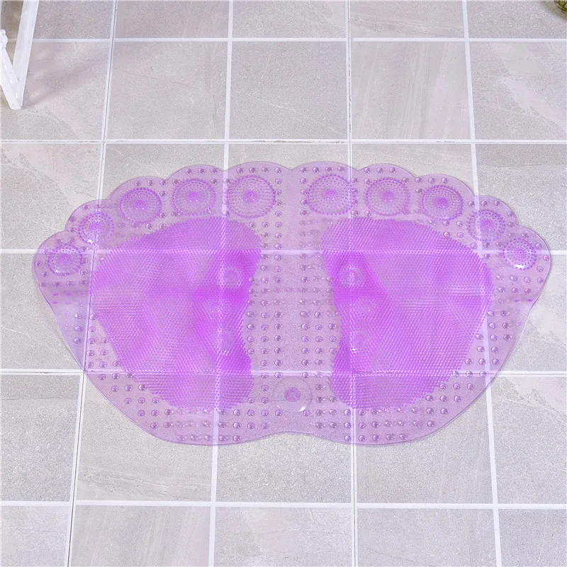 PVC Anti Slip Bathroom Mat Rug Footpad Bathtub Toilet Bath Mats Shower