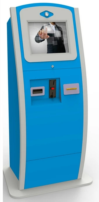 ЖК цифровой вывеска билета самообслуживания терминал ПК монета терминалы принтер киоск