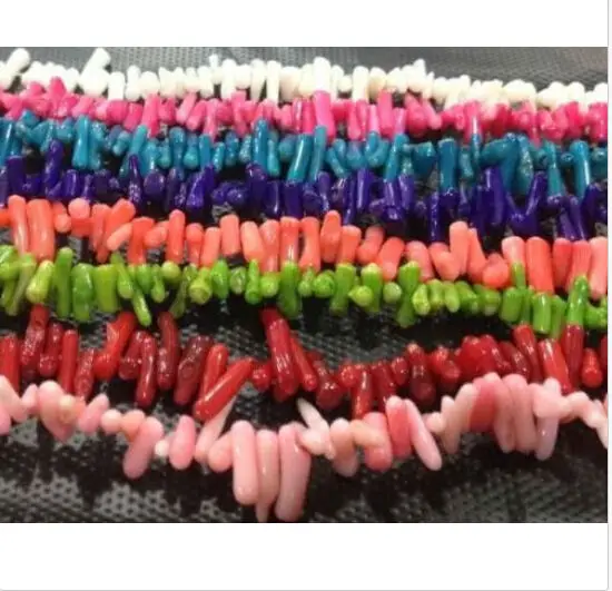

DD Beautiful!new 8 colors Natural Coral Chip Loose Beads 15 " AA YL #@