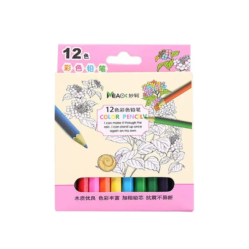 

12/24 Colour Pencils Natural Wood Colored Pencils Drawing Pencils For School Office Artist Painting Sketch Supplies