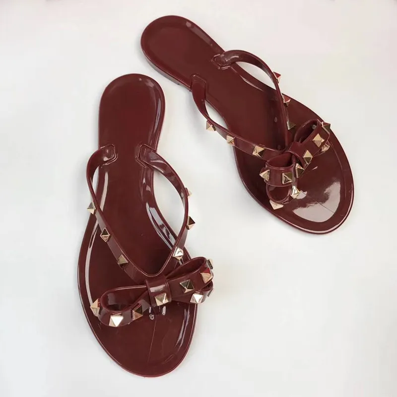 JAWAKYE-Women-Rivets-Bowknot-Flat-Slippers-sandals-Girls-Flip-Flops-studded-Summer-Shoes-Cool-Beach-Slides (2)