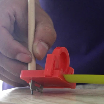 

Cut Drywall Tool Guide Tape Measure Attachment for Woodworking Scribing Cutting ALI88