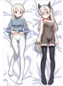 

Free Shipping New Japanese Anime hugging pillow case (Peach Skin Strike Witches