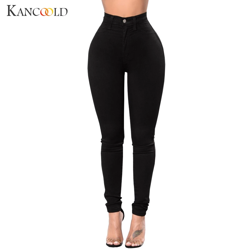 

KANCOOLD jeans Women High Waist Stretch Hose fashion Jeans Leggings Skinny Slim Fitness Pants Trousers jeans woman 2018Oct24