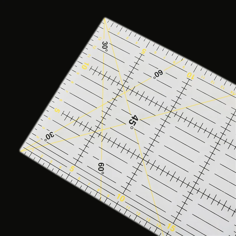 1 шт. 15*60 см швейная Лоскутная линейка 3 мм Толстая прозрачная Лоскутная лапка ручной работы Diy необходимые специальные Лоскутные инструменты