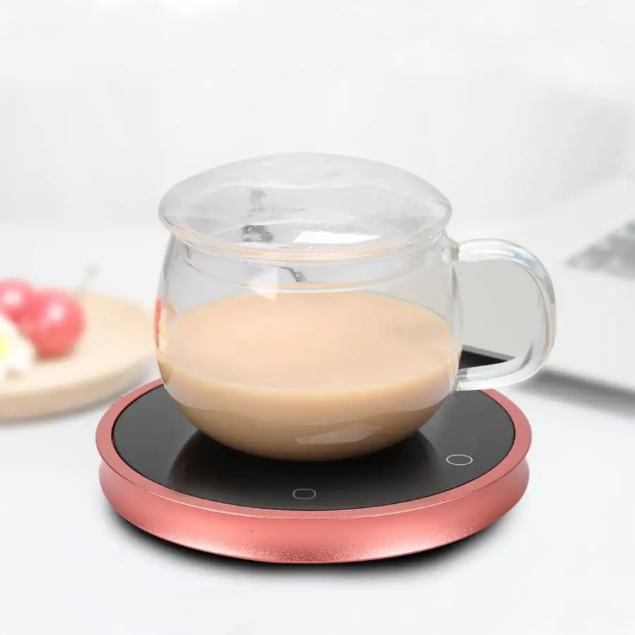 

Mini Cup Warmer Coffee/Tea Cup Heater Mug Warmer Beverage Heater Tray Pad Milk Tea Coffee Mug Hot Drinks Cup Heater Home Office