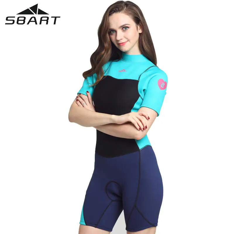 Sbart 3mm Neoprene Diving Suit Women Thick Keepwarm Swimsuit Snorkeling Jellyfish Clothing
