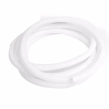 安い Uxcell高数量難燃性段ボールホースパイプチューブガス導管Hose5.5M長さ20ミリメートル径白いプラスチック