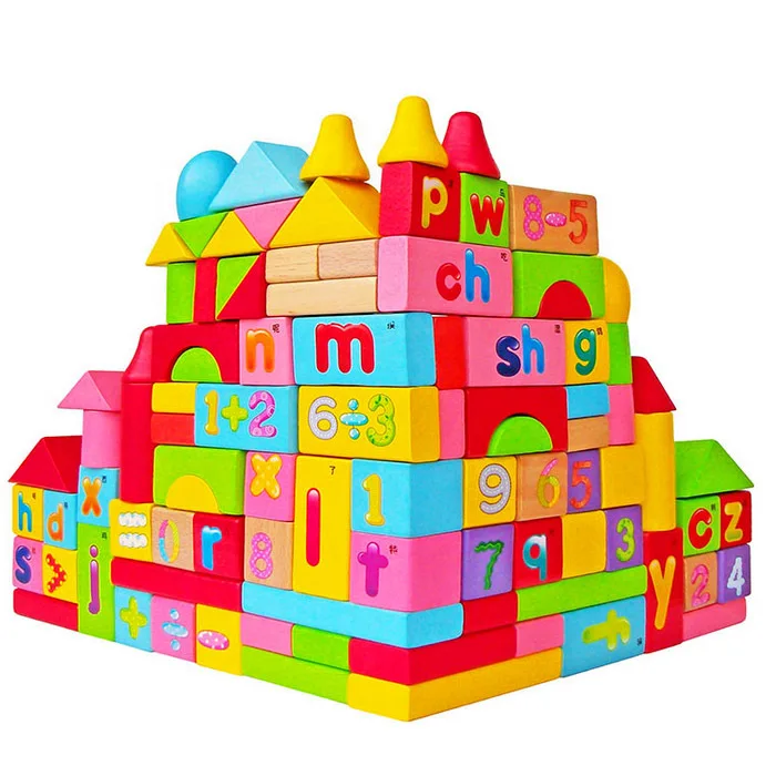 High Grade Beech Alphabet Blocks 100 Digital Learning Math Blocks Bricks Educational Toys For Children Ky Toy Trolley Block Presstoys For 5 Year Olds Aliexpress