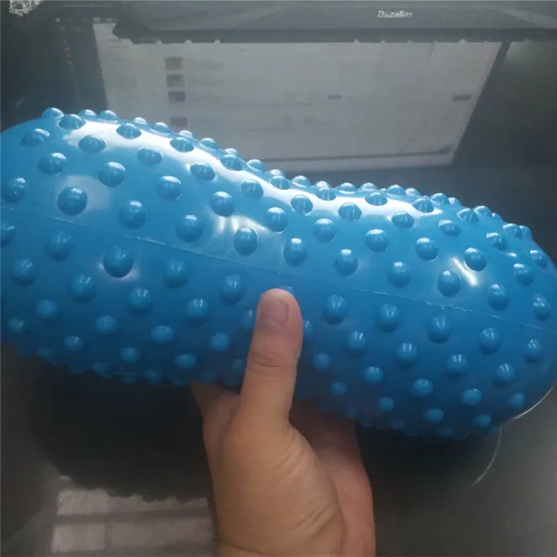 Колючий массажный шарик большой многофункциональный арахисовый Йога массажная подушка надувная Йога колонка ролик для массажа ног фасции