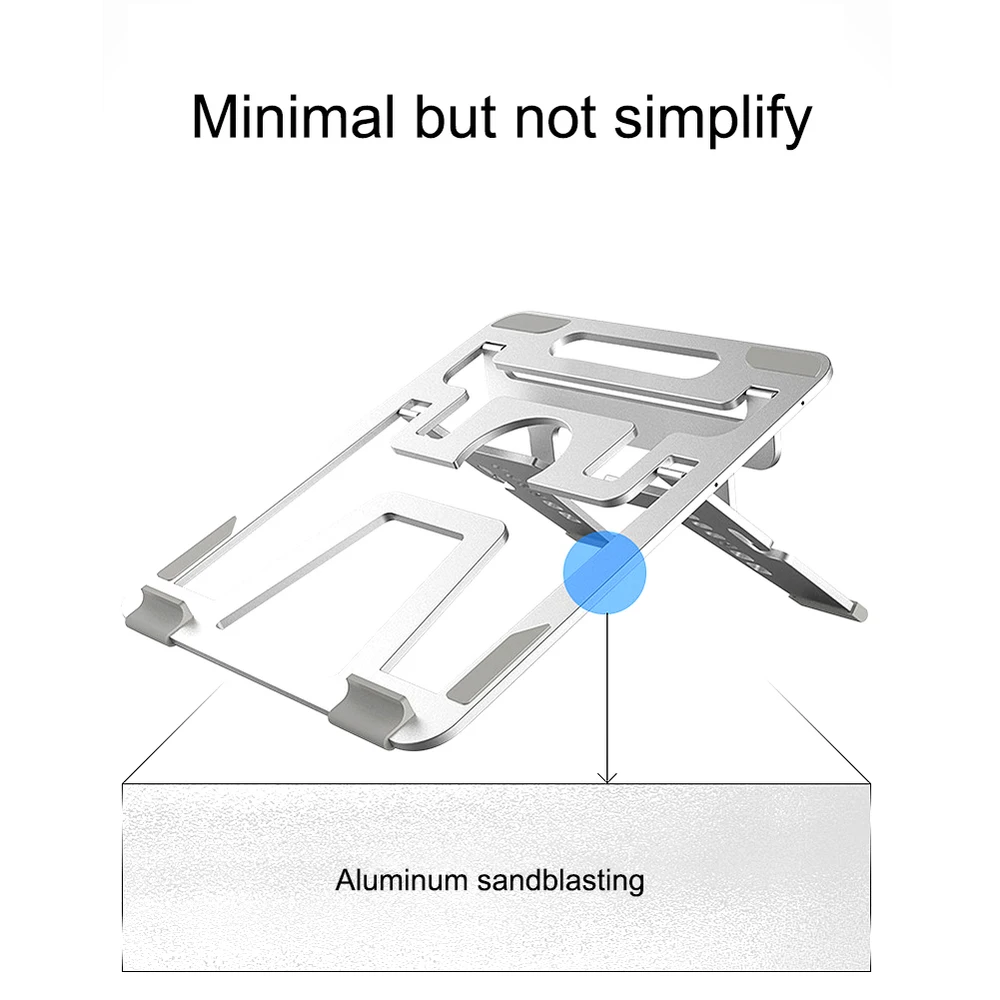 Подставка для ноутбука портативный складной алюминиевый держатель для охлаждения ноутбука Настольный Противоскользящий стенд держатель для MacBook Air Pro подставка