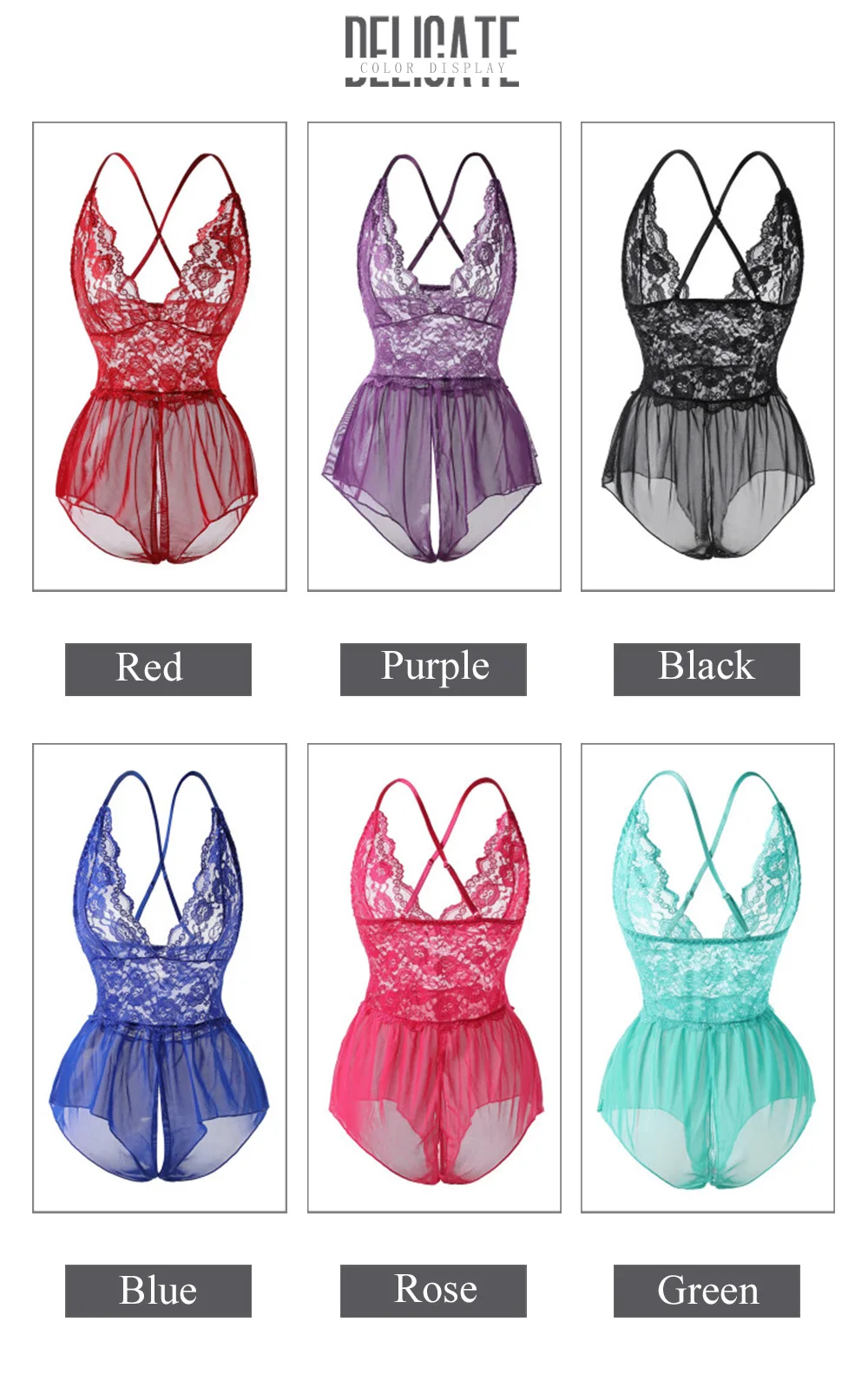 Plus Size Women Erotic Sexy Lingerie Lace Babydoll Porno Underwear One Piece Floral Dress Transparent Body Suit Sexy Costumes