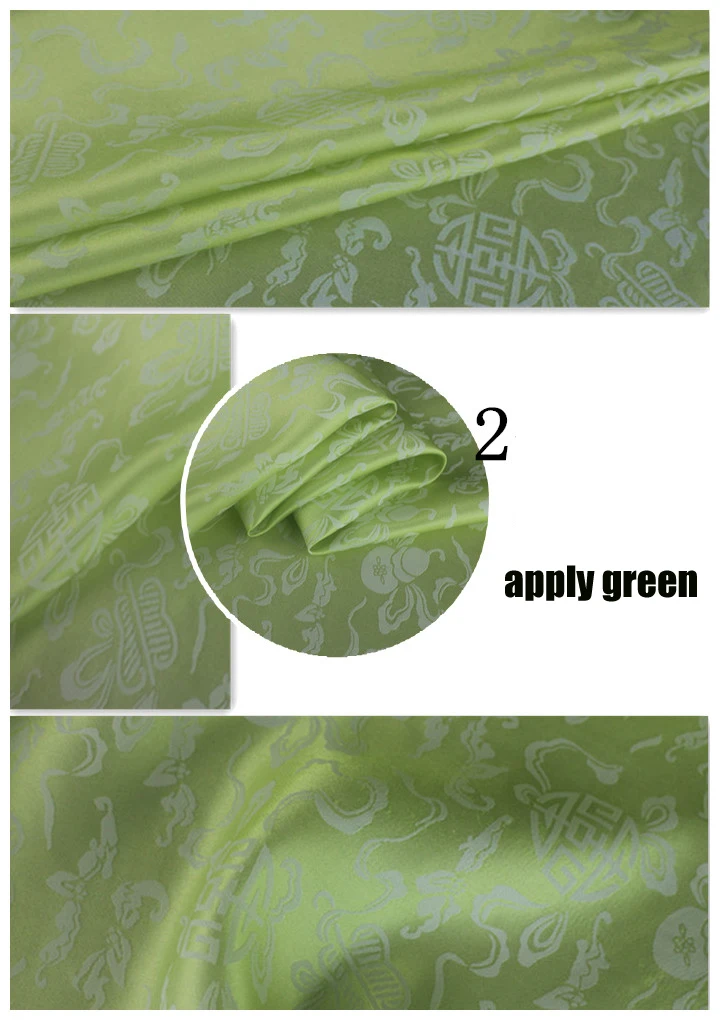 Китайская традиционная шелковая ткань жаккард хлопок шелк атлас креп 100 см* 114 см