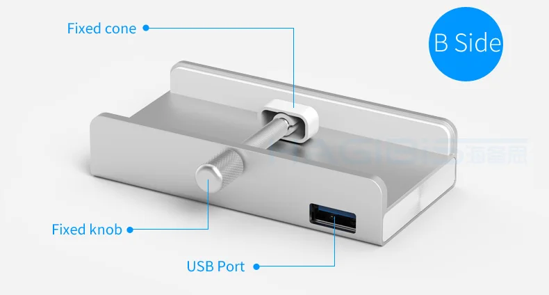 Сверхтонкий usb-хаб hagибис с 4 портами, высокоскоростной алюминиевый usb-хаб, usb-хаб, интерфейс питания для компьютера Macbook, usb-хаб