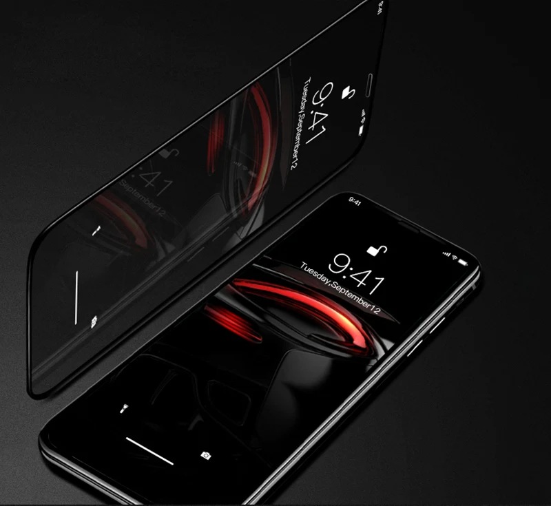 TOMKAS 5D Tempered Glass For iPhone X Xs Screen Protector Film Protective Glass on For iPhone X XS Plus 9 2018 Screen Protector