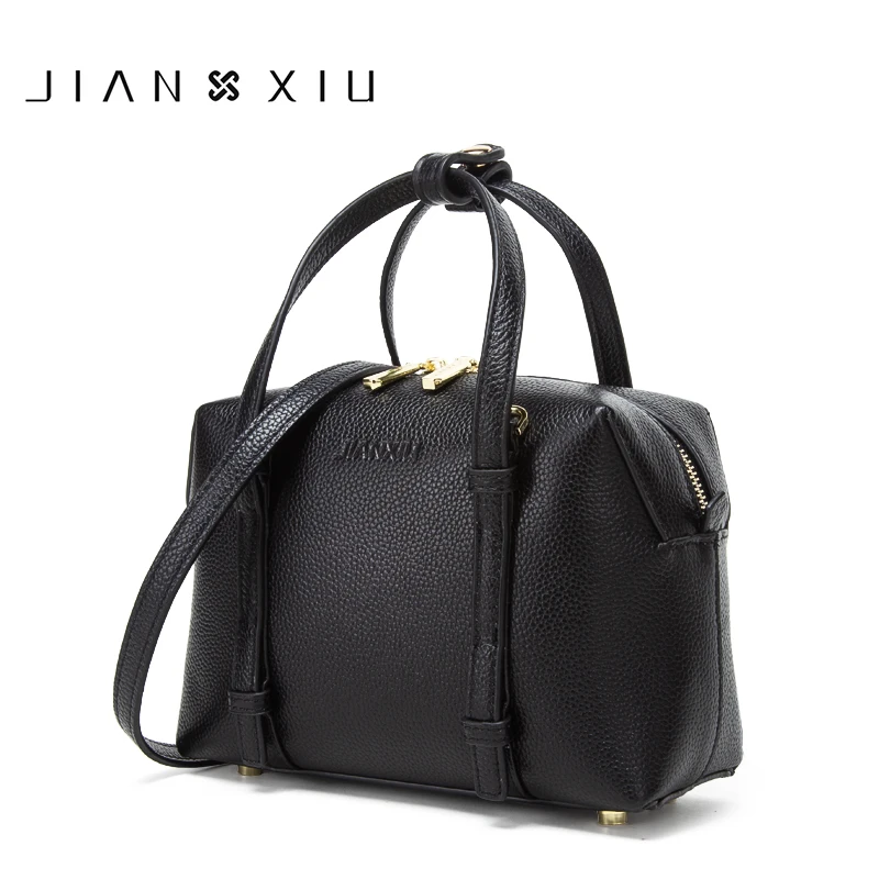 

JIANXIU Brand Genuine Leather Handbag Luxury Handbags Women Bags Designer Shoulder Bag 2019 New Litchi Pattern Tote Bag 3 Colors