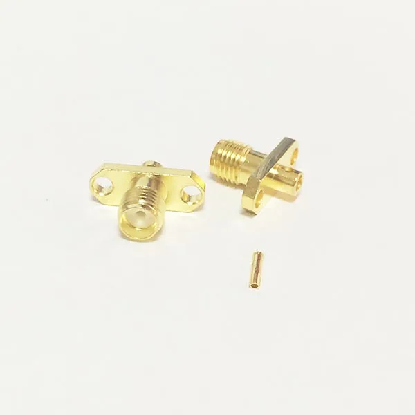 

1pc SMA Female Jack RF Coax Modem Convertor Connector 2-hole Panel Mount Solder Post Straight RG405,086" Goldplated NEW