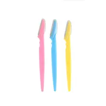 3 шт., острый нож для бровей, инструмент для бритья бровей, нож для бритья бровей с защитной крышкой, нож для бровей