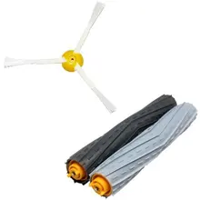 3Pcs/Lot Tangle-Free Debris Extractor Set & 3-armed Side Brush & Cleaning Tool For iRobot Roomba 800 900 series 870 880 980