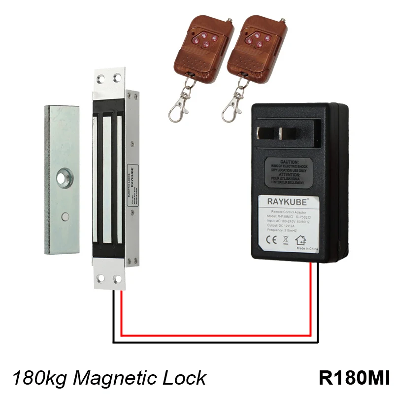 Raykube электронный замок двери с Дистанционное управление ключи открытие простой Система контроля доступа комплект - Цвет: R180MI